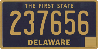 DE license plate 237656