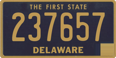 DE license plate 237657