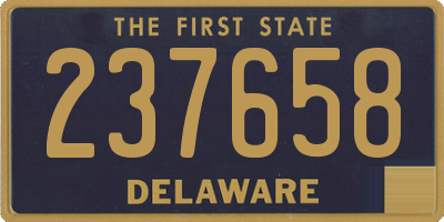 DE license plate 237658