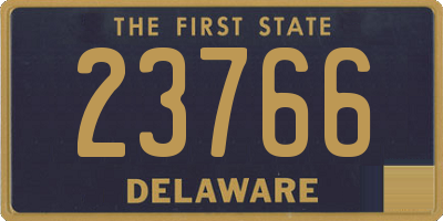 DE license plate 23766