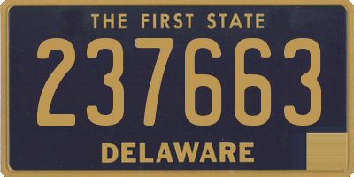 DE license plate 237663
