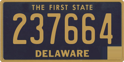 DE license plate 237664