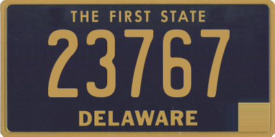 DE license plate 23767