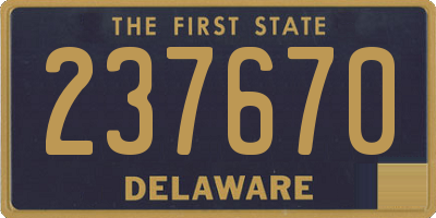DE license plate 237670