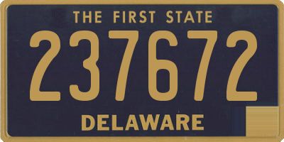 DE license plate 237672