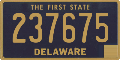 DE license plate 237675