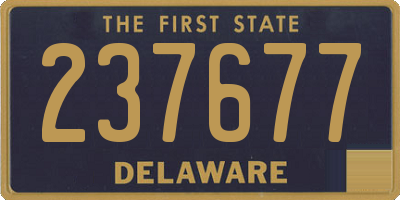 DE license plate 237677