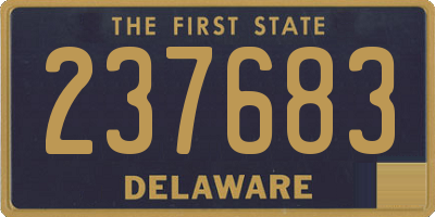 DE license plate 237683