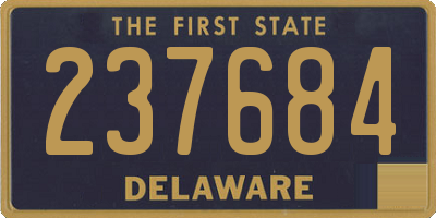 DE license plate 237684