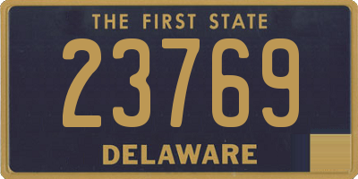 DE license plate 23769