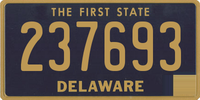 DE license plate 237693