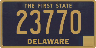 DE license plate 23770