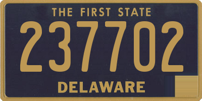 DE license plate 237702