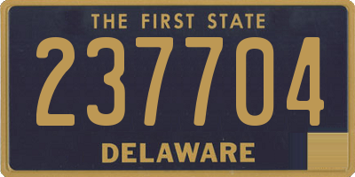DE license plate 237704
