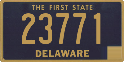 DE license plate 23771