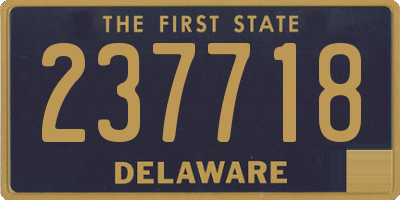 DE license plate 237718