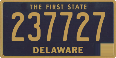 DE license plate 237727