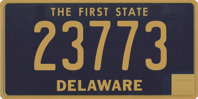 DE license plate 23773