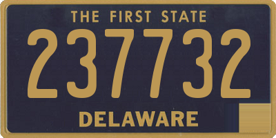 DE license plate 237732