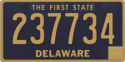 DE license plate 237734