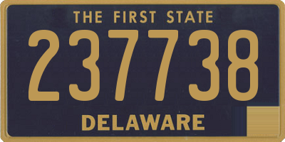 DE license plate 237738