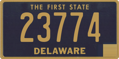 DE license plate 23774