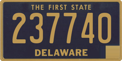 DE license plate 237740