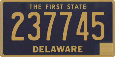 DE license plate 237745