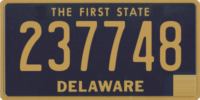 DE license plate 237748