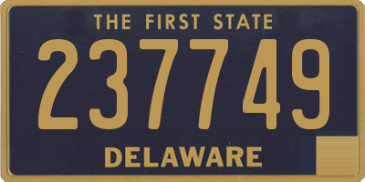 DE license plate 237749