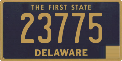 DE license plate 23775