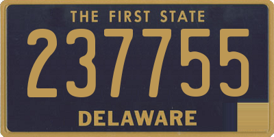 DE license plate 237755