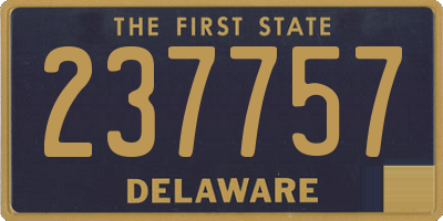 DE license plate 237757