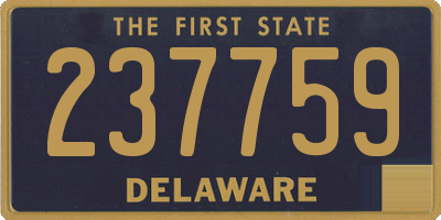 DE license plate 237759