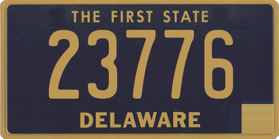 DE license plate 23776