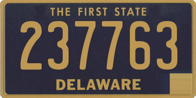 DE license plate 237763