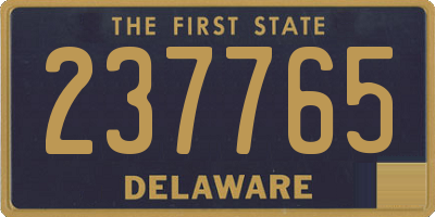 DE license plate 237765