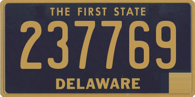 DE license plate 237769