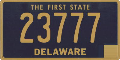 DE license plate 23777