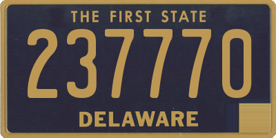 DE license plate 237770