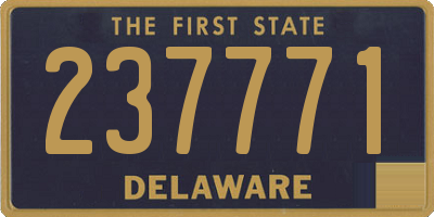 DE license plate 237771