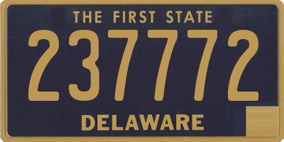 DE license plate 237772