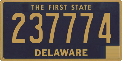 DE license plate 237774