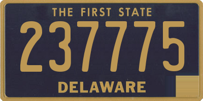 DE license plate 237775