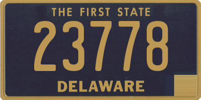 DE license plate 23778