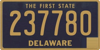 DE license plate 237780