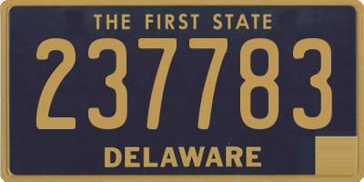 DE license plate 237783