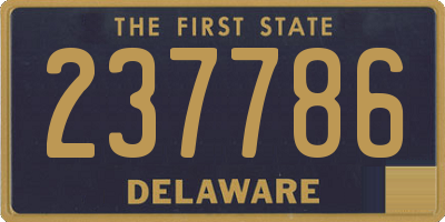 DE license plate 237786