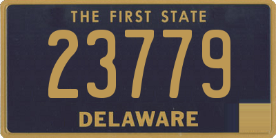 DE license plate 23779