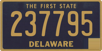 DE license plate 237795